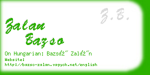 zalan bazso business card